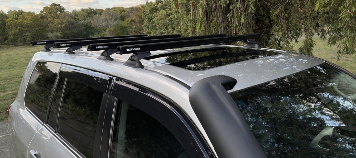 Toyota 200 Series with four heavy duty load bars